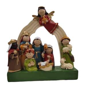 Creative Miniature Nativityชุดน่ารักสดครอบครัวศักดิ์สิทธิ์ชุดJesus <span class=keywords><strong>Maria</strong></span>และJosephครอบครัวการประสูติตัวเลข - Product Image 1