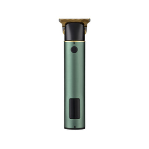 Pearlmax Logo personnalisé USB Poignée en alliage vert Machine à couper les cheveux de salon Allume-cigare Rasoir à barbe Hommes Tondeuses électriques pour cheveux Ensemble de tondeuses - Product Image 6