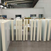 Panneau mural extérieur en PU léger de fabrication chinoise, certifié CE/ISO, en PE/SMP/HDP/PVDF, 50mm 75mm 100mm 150mm 200mm, 40 Kg/m³, pour atelier