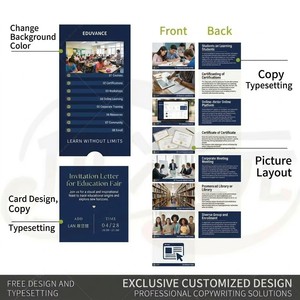 Tarjeta de Información para Ferias Educativas con Pestañas de Catálogo de Cursos, Detalles de Becas y Programación de Recorridos por el Campus - Product Image 6