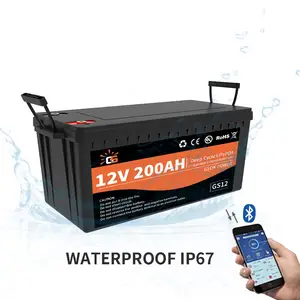 12v 150ah 300ah rv 리튬 lifepo4 배터리 팩 12v 100ah 200ah eu 주식