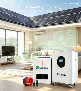 Système complet de stockage d'énergie solaire hybride, batterie 10KW 15KW, kit d'alimentation hors réseau pour la maison - Product Image 2
