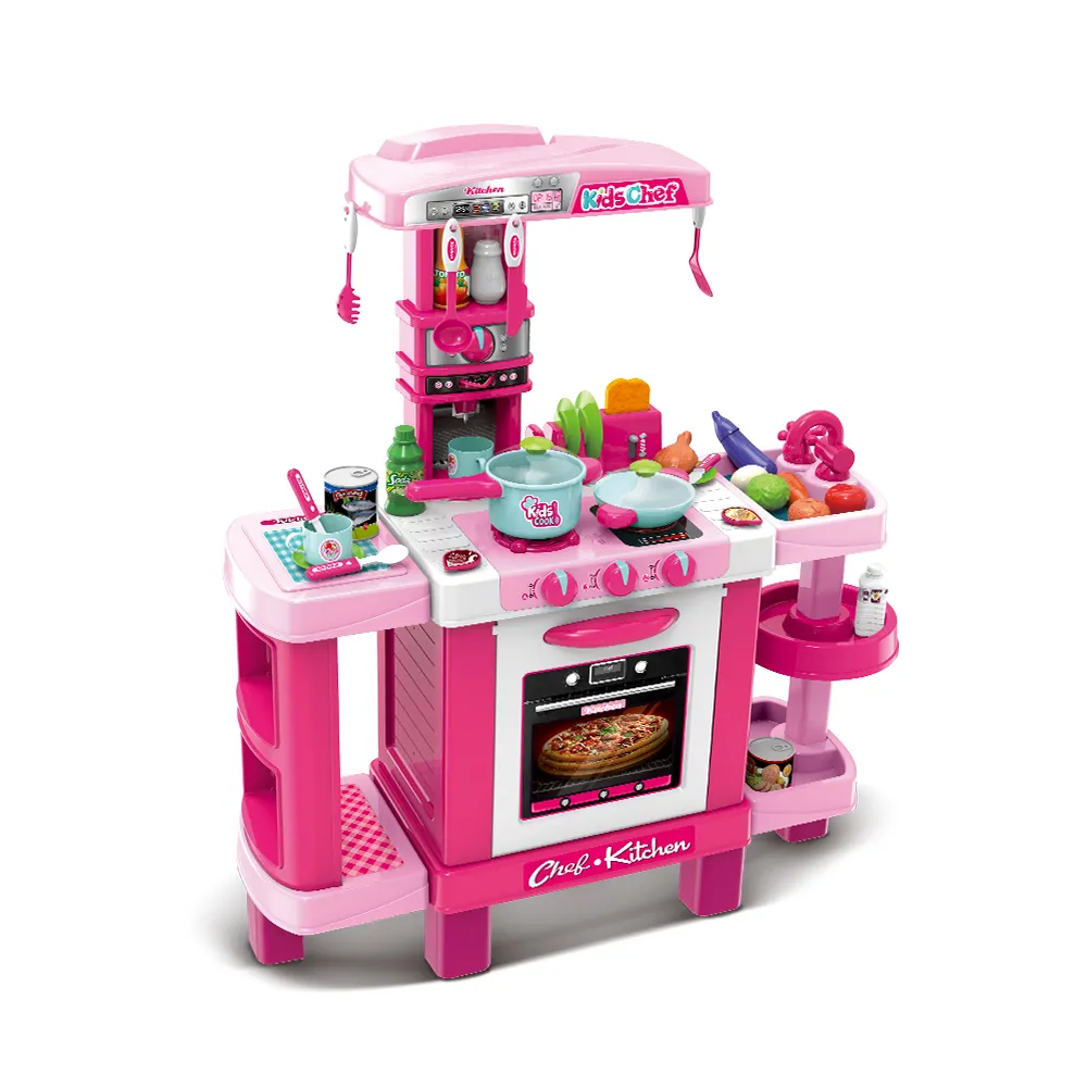 Kids Pretend Play Keuken Speelsets Speelgoed Met Realistische Lights & Sounds, Jongens En Meisjes Keuken Speelgoed Koken Gereedschap