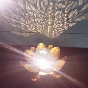 Lámpara Solar de Loto LED para Decoración de Jardín, Resistente al Agua, Portátil, con Batería, 2 Años de Garantía - Product Image 1