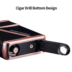 Encendedor de cigarros portátil CIGARLOONG, encendedor de cigarros de metal a prueba de viento, encendedor de caja de cigarros de fuego grande de doble fuego - Product Image 3