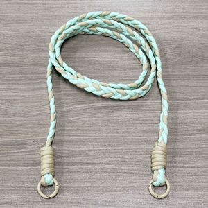 Cuerda para saltar trenzada amarilla y morada, 2,5 m, nailon duradero para fitness en casa, unisex - Product Image 3
