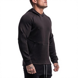 Sudadera con Capucha para Hombre, Corte Ajustado, Color Sólido, Tela Personalizable, Secado Rápido, Ecológica, Transpirable, 100% Poliéster, Invierno - Product Image 2