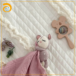 Nuovo design musulmano coniglietto soffice coperta di sicurezza asciugamano per bambini uncinetto carino uncinetto uncinetto regalo imbottito per neonato - Product Image 3