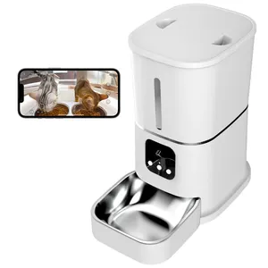Smart Pet Feeders With Scheduled Feeding Times Camera Wifi Automatic Feeder Pet For Cats And Dogs Tiny Pet Feeder With 6l