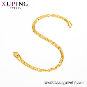<span class=keywords><strong>Xuping</strong></span>-collar de cadena plana para mujer, Collar chapado en <span class=keywords><strong>oro</strong></span> de 24 quilates, joyas baadas en <span class=keywords><strong>oro</strong></span> por mayor, 46913 - Product Image 4