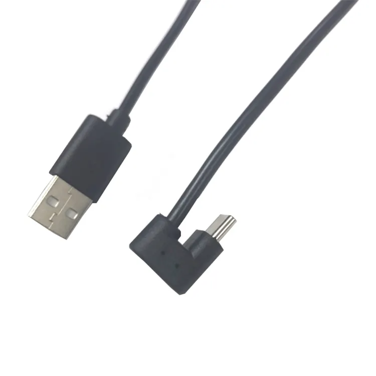 Câble USB C à Angle droit de 90 degrés en forme de U câble USB A à Type C