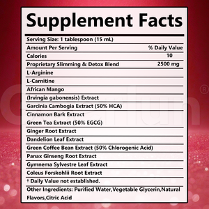 Suplemento Herbal al por Mayor, Extracto de Garcinia Cambogia con L-Carnitina, Promueve la Quema de Grasa, Líquido Oral Adelgazante - Product Image 4