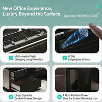Bureau de direction avec une ambiance luxueuse et haut de gamme, bureau de manager premium, ensemble bureau et chaise de président