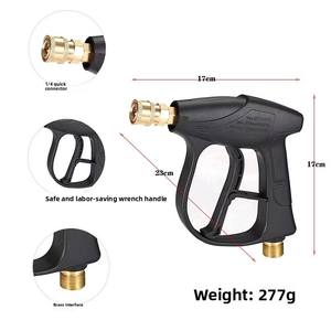 Boquilla Ajustable en Forma de Abanico <span class=keywords><strong>para</strong></span> Pistola de Lavado de Autos de Alta Presión con Conexión Rápida y Cepillo - Product Image 3
