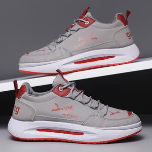 Zapatos de Hombre Primavera/Verano 2026, Nuevo Estilo, Suela Suave, Cuero y Malla, Modernos, Ligeros, Transpirables, con Cordones, de Caña Baja, Sencillos e Informales - Product Image 1