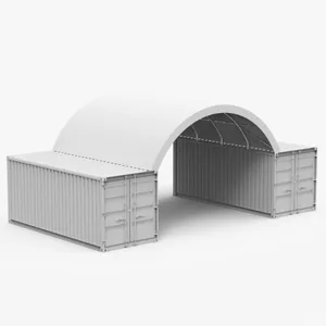 Op Maat Gemaakte Pvc-Stof Structuren Tijdelijke Opslag Gebouwen Verzending Container Luifel