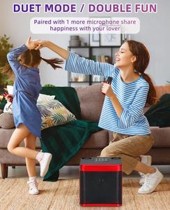 Wholesale Hot Sale Outdoor Portable Wireless Speaker Mini Speaker With Two Wireless Machine <b>Microphone</b> - Product Image 6