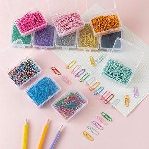 Clip de reliure pratique pour le bureau/l'école motif coloré <span class=keywords><strong>PVC</strong></span> plastique métal aimant organisation pratique Clips à revêtement de couleur - Product Image 5