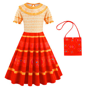 Vestido de <span class=keywords><strong>Mirabel</strong></span> de Encanto para Niñas, Vestidos de Princesa para Niñas, Disfraz de la Película para Fiesta de Halloween - Product Image 6