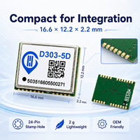 Module récepteur GNSS RTK D303-5D, multi-constellations, double fréquence, GPS, BDS, Galileo, module de navigation haute précision