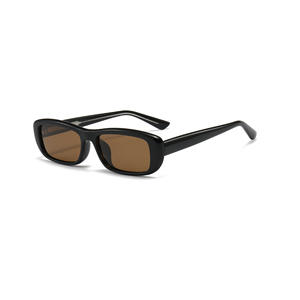 Lunettes de soleil polarisées à petite monture carrée pour femmes, nouvelle mode, noires, verres UV400 TAC, monture en plastique et en métal, KS 3927 - Product Image 4