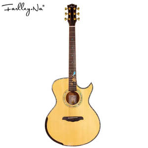 Guitarra acústica de abeto recortado de 41 pulgadas de alta calidad para principiantes con lados de palisandro y caoba para uso profesional - Product Image 4