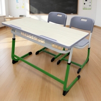 Bureau et chaise modernes pour étudiant avec tiroir à livres, table d'écriture en métal et bois pour salle de classe, idéale pour les élèves du primaire