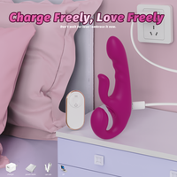 Vibrateur double S-Hande télécommandé 5 modes, stimulation clitoridienne et vaginale, jouet sexuel lesbien