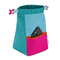 Sac à craie de bouldering personnalisé, grand format, avec fermeture magnétique et poches zippées