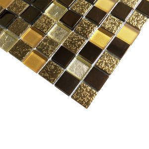 유럽 새로운 핫 세일 모자이크 타일 럭셔리 골드 모자이크 벽 Backsplash 타일 홈 장식 황금 모자이크 유리 및 세라믹 타일 - Product Image 2