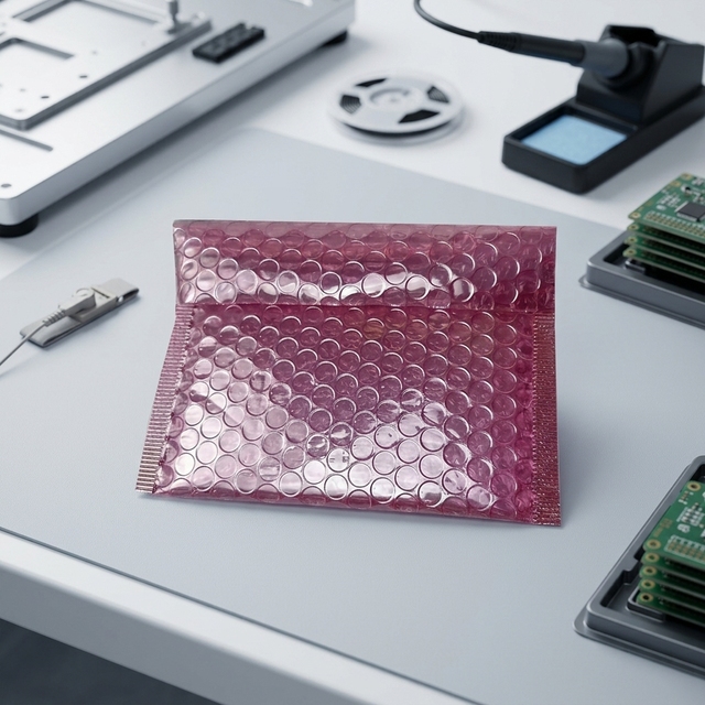 Anti Static Shielding Film Bubble Bag ESD Safe Dissipative Pouch for Electronic Components PCB