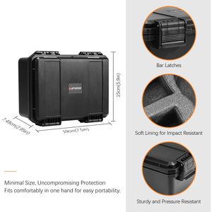 Estuche de Viaje Amazear para DJI Osmo Action 6 Adventure Combo, Caja de Almacenamiento Rígida de EVA con Protección IP67 a Prueba de Agua y Polvo, con Espuma Antichoque - Product Image 5