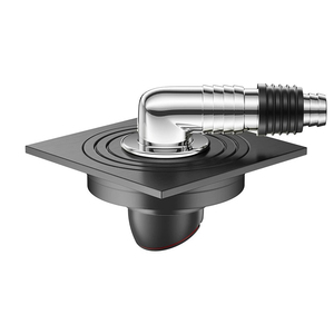 Ống thoát nước sàn nhà tắm hình vuông chống mùi, chất liệu bê tông, kiểu xả hai trong một - Product Image 1