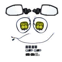 Rétroviseurs latéraux en aluminium Yongjin UTV compatibles avec barre anti-roulis de 1,75 à 2 pouces pour Polaris RZR tous modèles, pour Can-Am X3, pour Honda/Talon/Pioneer 1000