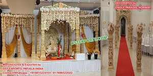 Grand Mandapam en bois Manavarai, le meilleur pour les mariages sud-indiens, les mariages hindous, les décorations de mariage sri-lankiennes, Australie - Product Image 2