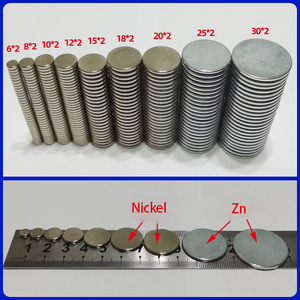 แม่เหล็กนีโอดิเมียมหายากเอิร์ธแม่เหล็กแรง N52 6x2มม. 10X1มม. แผ่นกาวแม่เหล็กวงกลมขนาดเล็กที่แข็งแกร่งเป็นพิเศษ - Product Image 3