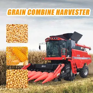 Factory Price Multi-function Grain Combine Harvester Wheat Maize Soybean Sunflower Reaper Corn Combine Harvester
