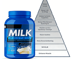 Polvo de Fortificación Nutricional con Proteína de Leche |   Sabor Vainilla 1.22 lb |   Suplemento Dietético para el Cuidado y Bienestar Muscular - Product Image 5