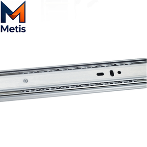 OEM ODM メーカー モダンステンレススチール製引き出しスライド-45mm 24インチ ヘビーデューティー伸縮式チャンネルレール キッチン倉庫用 - Product Image 2