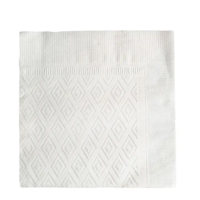 Салфетки с алмазным узором, тисненые бумажные салфетки 17*17 см, квадратные белые бумажные салфетки, домашние одноразовые бумажные салфетки