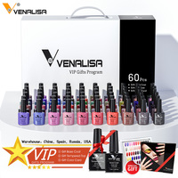 Nouveau Canni Venalisa VIP123 vernis à ongles Gel apprenant début OEM ensemble complet 60 ongles en Gel de couleur marque privée vernis à ongles cadeau ki