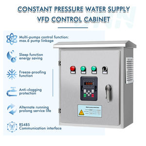 Armoire de commande de moteur à variateur de fréquence réglable JNN 220V 1PH à 3PH Panneau de commande de pompe à pression constante - Product Image 4