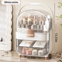 Organisateur de cosmétiques JX spacieux, anti-poussière, transparent et pratique avec tiroirs pour commode, chambre à coucher, coiffeuse, rangement de maquillage