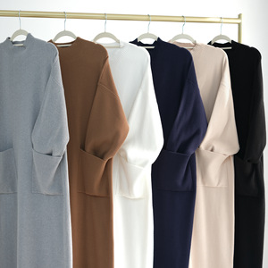 Zifeng OEM nuevas lanas musulmanas para mujeres vestido cerrado mixto ropa islámica suéter de invierno Abaya - Product Image 2