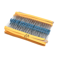 2600 pièces/lot130 valeurs 1/4W 0.25W 1% résistances à film métallique assorties Pack Kit ensemble Lot résistances assortiment boîte de composants électroniques