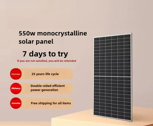 แผงโซลาร์เซลล์1000วัตต์550วัตต์700วัตต์แผงแบตเตอรี่พลังงานแสงอาทิตย์550วัตต์สำหรับใช้ในครัวเรือน - Product Image 1