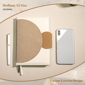 Carnet A5 personnalisé en cuir PU, bicolore, ligné, journal, agenda, planificateur pour le bureau, les affaires, l'école, l'écriture - Product Image 5