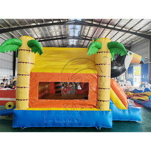 Château gonflable commercial en PVC pour la location, motif animaux de la savane, idéal pour les fêtes d'anniversaire - Product Image 5
