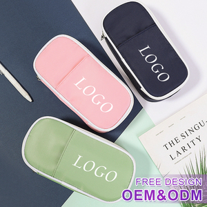 Bolsa de lápices multifuncional con doble cremallera y logotipo personalizado, bolsa de lápices OEM para jóvenes, regalo de temporada escolar, bolsa estacionaria - Product Image 5