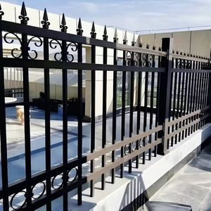 Vallas Decorativas <span class=keywords><strong>de</strong></span> Hierro Forjado y Acero Galvanizado, Fáciles <span class=keywords><strong>de</strong></span> Instalar, Diseño Moderno, Resistentes a los Rayos UV y al Agua, para Jardines y Construcción - Product Image 2